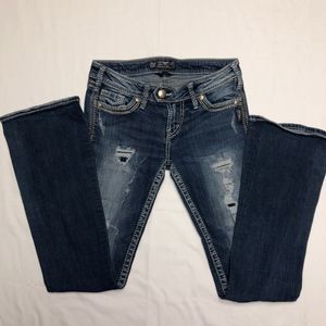 Silver Jeans Co. Tuesday Flap Distressed Ripped 5… - image 1